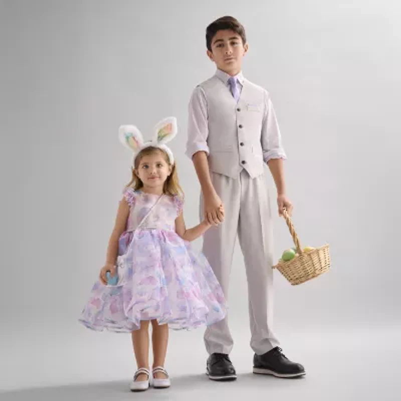 Blueberi Boulevard Toddler Girls Sleeveless A-Line Dress