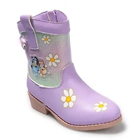 Ground Up Toddler Girls Bluey Flat Heel Cowboy Boots