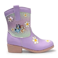 Ground Up Toddler Girls Bluey Flat Heel Cowboy Boots
