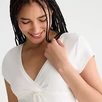 AEROPOSTALE Womens Juniors V Neck Short Sleeve T-Shirt