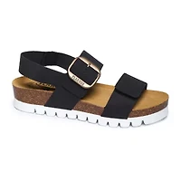 PLAKTON® Plakton Cannes Womens Adjustable Strap Footbed Sandals