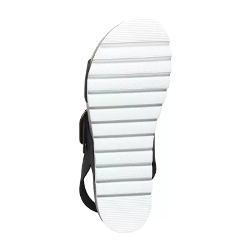 PLAKTON® Plakton Cannes Womens Adjustable Strap Footbed Sandals