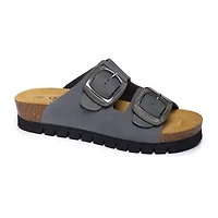 PLAKTON® Plakton Cruise Womens Adjustable Strap Footbed Sandals