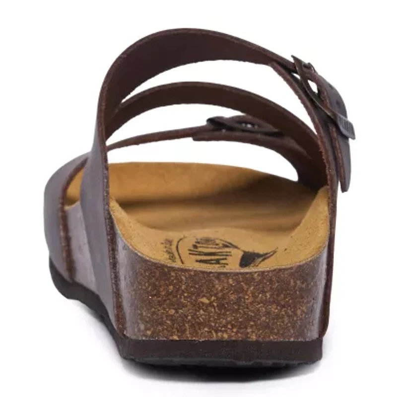 PLAKTON® Bombay Womens Adjustable Strap Footbed Sandals