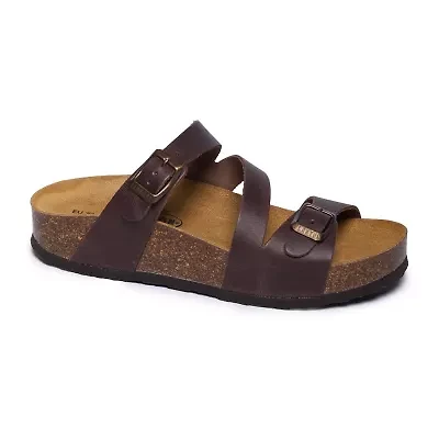PLAKTON® Bombay Womens Adjustable Strap Footbed Sandals