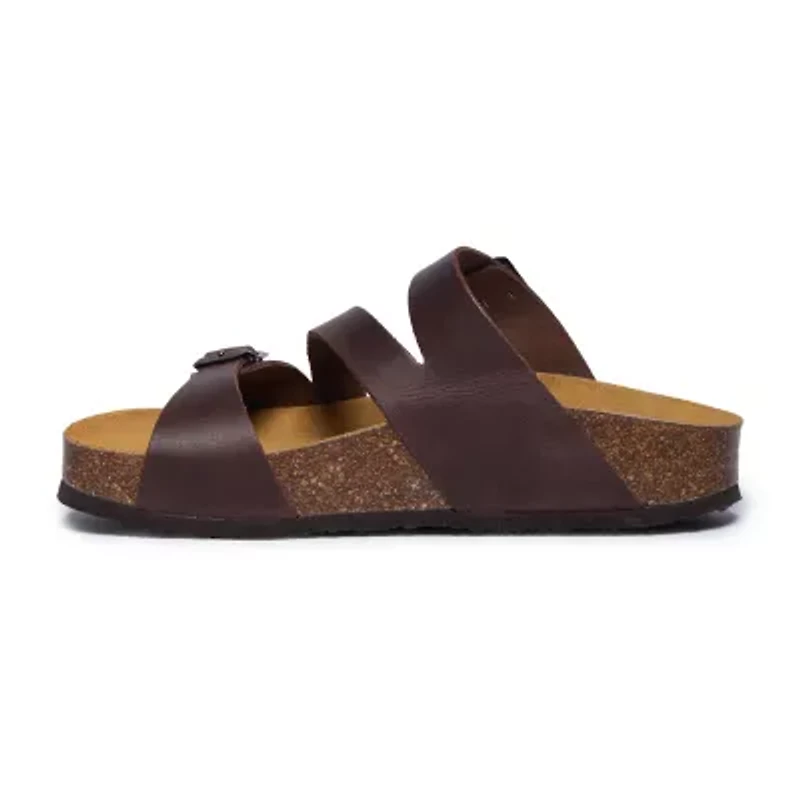PLAKTON® Bombay Womens Adjustable Strap Footbed Sandals