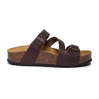 PLAKTON® Bombay Womens Adjustable Strap Footbed Sandals