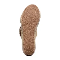 PLAKTON® Plakton Wisdom Womens Adjustable Strap Footbed Sandals