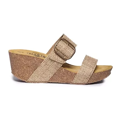 PLAKTON® Plakton Wisdom Womens Adjustable Strap Footbed Sandals