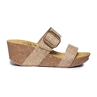 PLAKTON® Plakton Wisdom Womens Adjustable Strap Footbed Sandals
