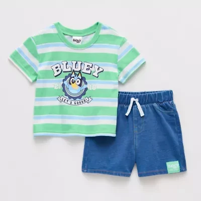 Baby Boys Bluey 2-pc. Short Set
