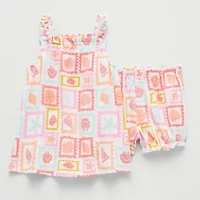 Okie Dokie Baby Girls 2-pc. Dress Set