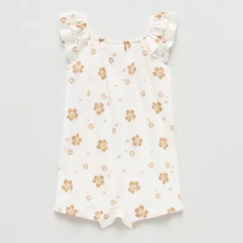 Okie Dokie Baby Girls Short Sleeve Romper