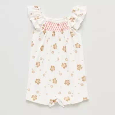 Okie Dokie Baby Girls Short Sleeve Romper