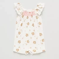 Okie Dokie Baby Girls Short Sleeve Romper