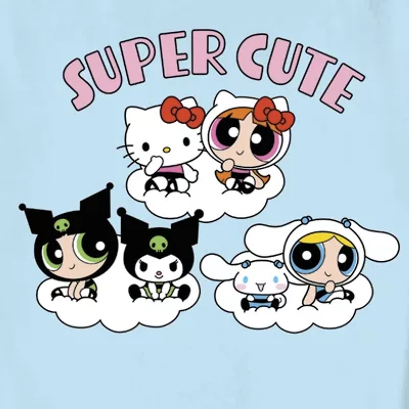 Little & Big Kid Girls Crew Neck Short Sleeve Hello Kitty Graphic T-Shirt