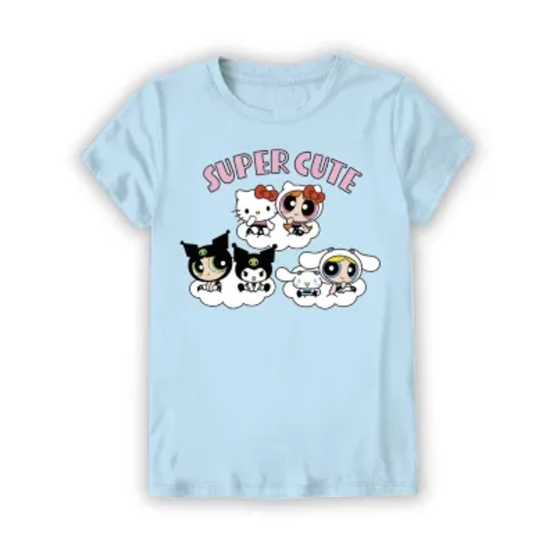 Little & Big Kid Girls Crew Neck Short Sleeve Hello Kitty Graphic T-Shirt