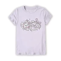 Little & Big Kid Girls Crew Neck Short Sleeve Regular Fit The Aristocats Graphic T-Shirt