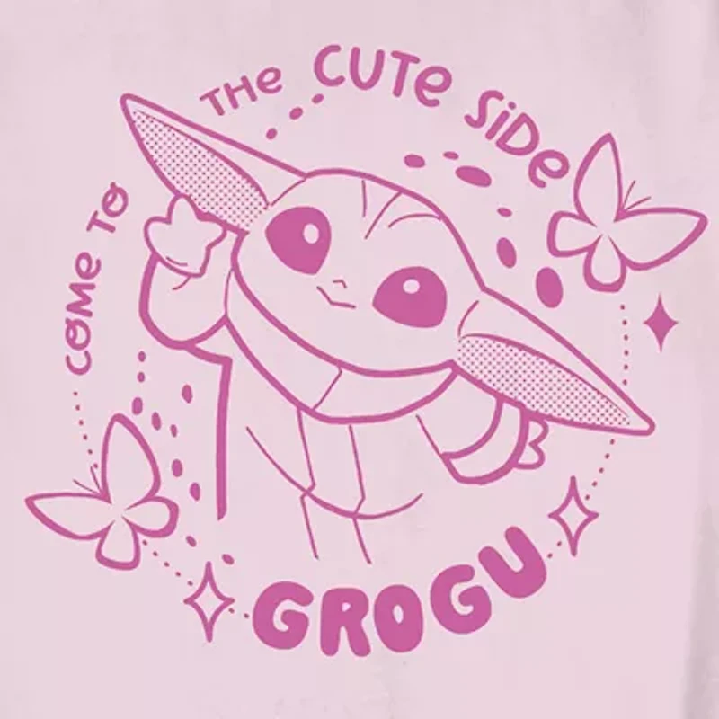 Little & Big Kid Girls Crew Neck Short Sleeve Regular Fit Star Wars Graphic T-Shirt