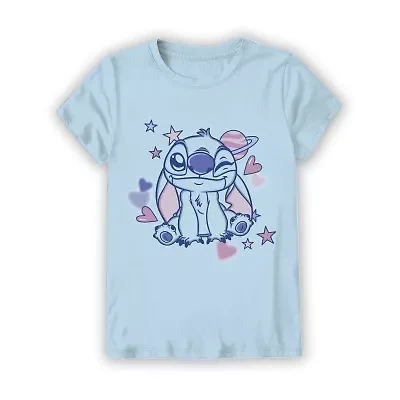 Little & Big Kid Girls Crew Neck Short Sleeve Regular Fit Graphic T-Shirt