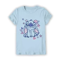 Little & Big Kid Girls Crew Neck Short Sleeve Regular Fit Graphic T-Shirt