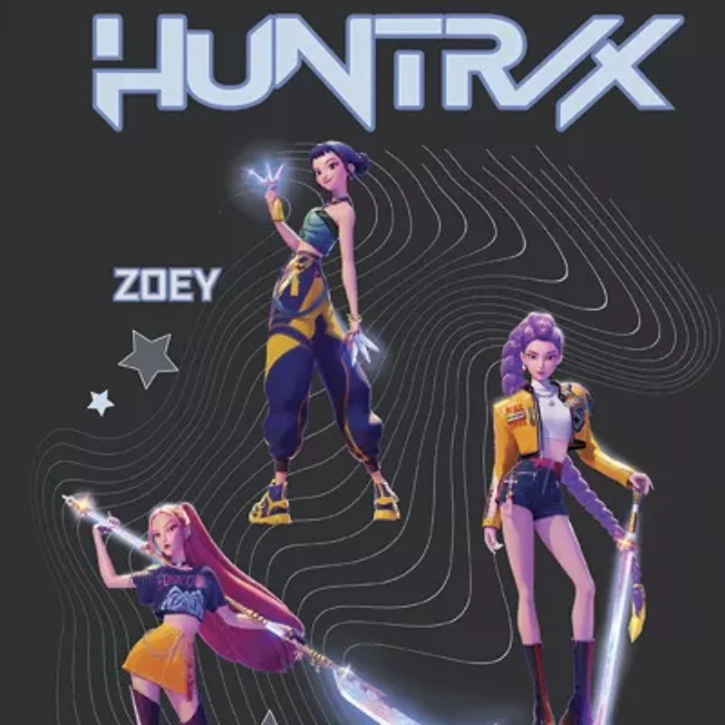 Little & Big Kid Girls Crew Neck Short Sleeve Regular Fit KPop Demon Hunters Graphic T-Shirt