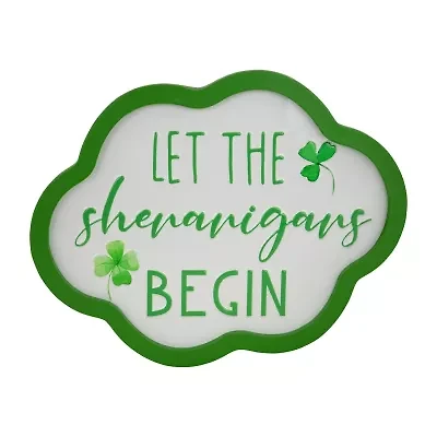 Northlight 14" Let The Shenanigans Begin Framed Wall Sign