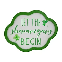 Northlight 14" Let The Shenanigans Begin Framed Wall Sign