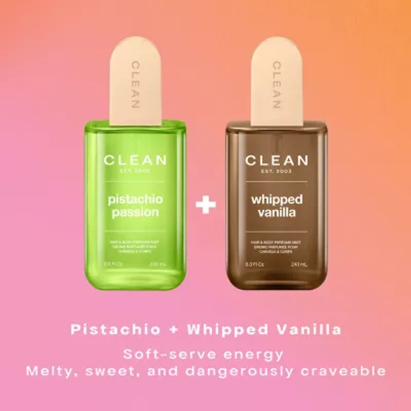 CLEAN Whipped Vanilla Hair and Body Perfume Mist, 8.0 oz