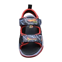 Hot Wheels Boys Adjustable Strap Footbed Sandals