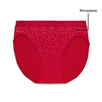 Ambrielle Womens Seamless High Cut Panty