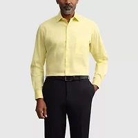 Van Heusen Everyday Defense Stain Shield Fitted Mens Modern Fit Stretch Fabric Wrinkle Free Dress Shirt