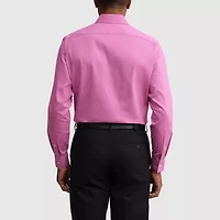 Van Heusen Everyday Defense Stain Shield Fitted Mens Modern Fit Stretch Fabric Wrinkle Free Dress Shirt