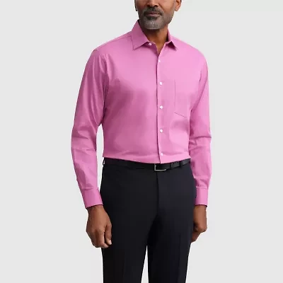 Van Heusen Everyday Defense Stain Shield Fitted Mens Modern Fit Stretch Fabric Wrinkle Free Dress Shirt