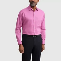 Van Heusen Everyday Defense Stain Shield Fitted Mens Modern Fit Stretch Fabric Wrinkle Free Dress Shirt