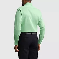 Van Heusen Everyday Defense Stain Shield Fitted Mens Modern Fit Stretch Fabric Wrinkle Free Dress Shirt