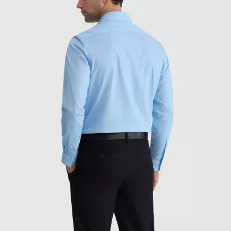 Van Heusen Ultra Flex Mens Slim Fit Stretch Fabric Wrinkle Free Dress Shirt