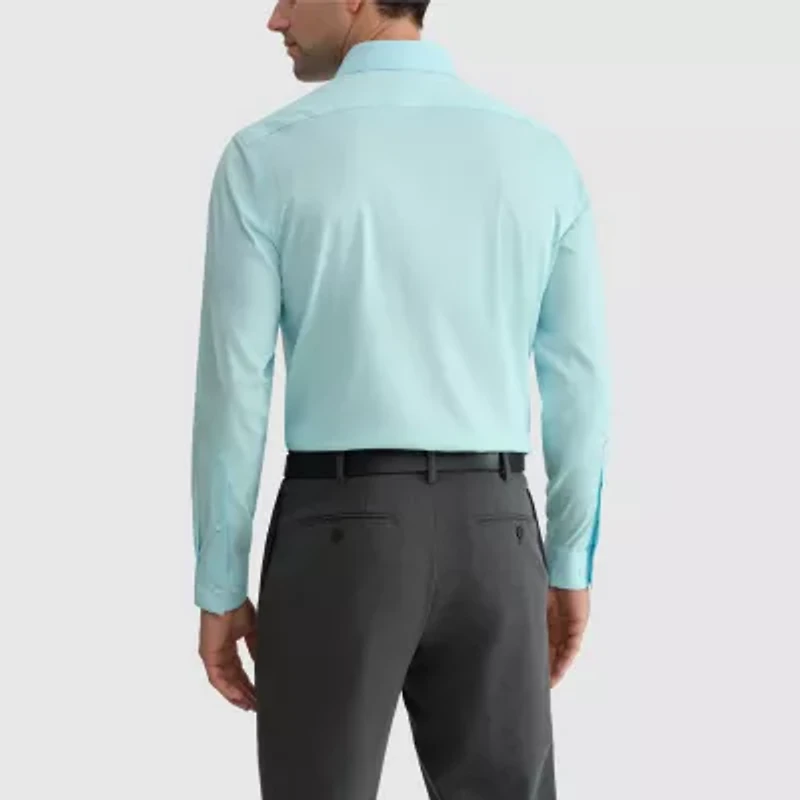 Van Heusen Ultra Flex Mens Slim Fit Stretch Fabric Wrinkle Free Dress Shirt
