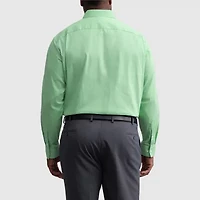 Van Heusen Everyday Defense Stain Shield Big and Tall Mens Stretch Fabric Wrinkle Free Long Sleeve Dress Shirt