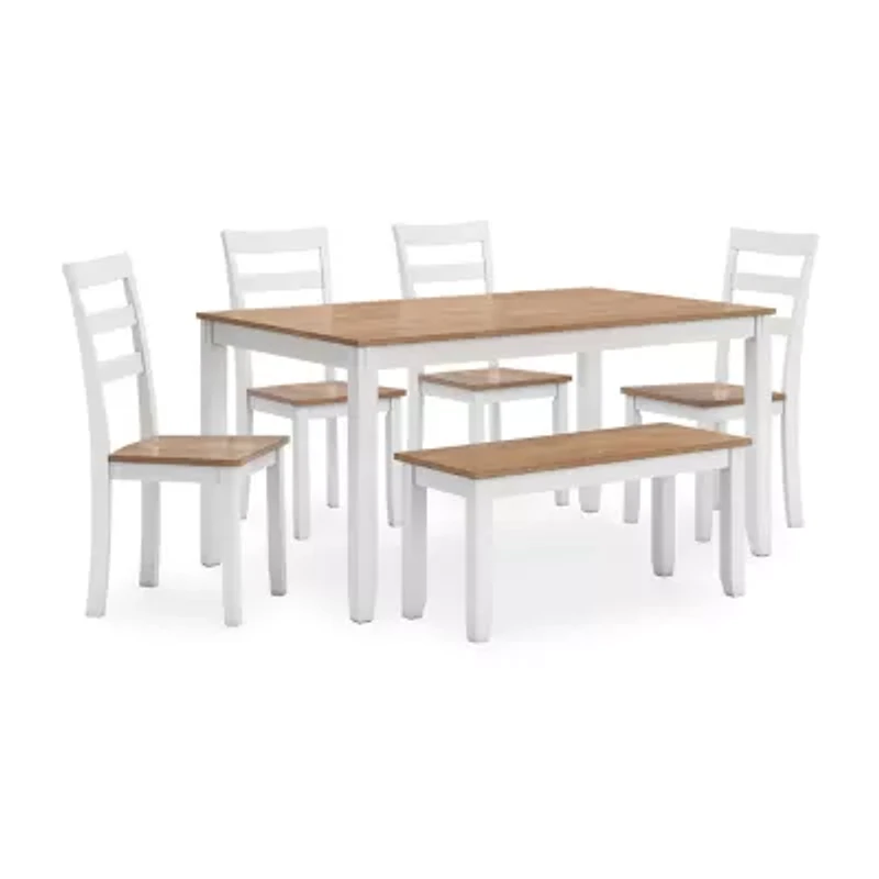 Signature Design by Ashley Getty Dining Table and 4 Chairs Bench