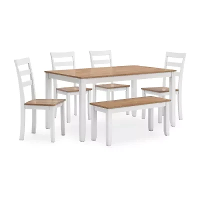 Signature Design by Ashley Getty Dining Table and 4 Chairs Bench