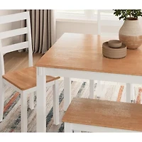 Signature Design by Ashley Getty Dining Table and 4 Chairs Bench