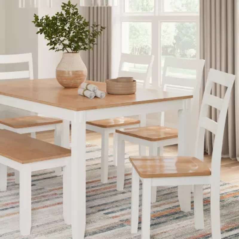 Signature Design by Ashley Getty Dining Table and 4 Chairs Bench