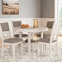 Signature Design by Ashley Eddyberg Dining Table and 4 Chairs