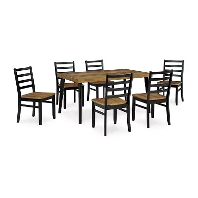Signature Design by Ashley Blair Dining Table and 6 Chairs