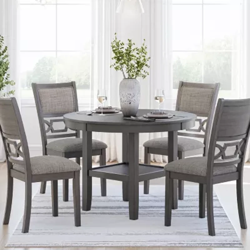 Signature Design by Ashley Wright Dining Table and 4 Chairs