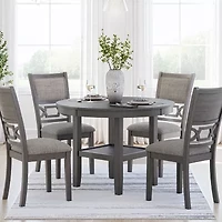 Signature Design by Ashley Wright Dining Table and 4 Chairs