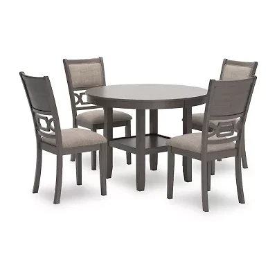 Signature Design by Ashley Wright Dining Table and 4 Chairs