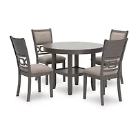 Signature Design by Ashley Wright Dining Table and 4 Chairs