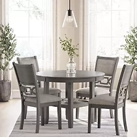 Signature Design by Ashley Wright Dining Table and 4 Chairs